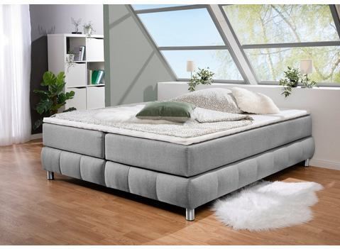 andas Boxspringbett "Salo", Ohne Kopfteil, inkl. Topper, auch in Überlänge 220 cm