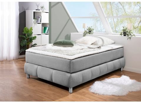 andas Boxspringbett "Salo", Ohne Kopfteil, inkl. Topper, auch in Überlänge 220 cm