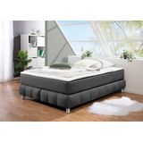 andas Boxspringbett "Salo", Ohne Kopfteil, inkl. Topper, auch in Überlänge 220 cm