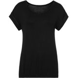 Vivance Kurzarmshirt »mit Gummizug im Bund«, (2er-Pack), aus weichem Viskose-Stretch