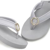 LASCANA Badezehentrenner, Sandale, Pantolette, Badeschuh mit Ringapplikation "Italy" VEGAN
