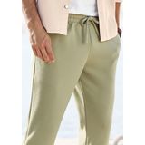 John Devin Jogger Pants Jogg Pants Umschlag am Beinabschluss, aus elastischer Piqué-Qualität
