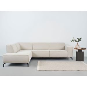 Places of Style Ecksofa Lorcan, in Lederoptik oder Strukturstoff lieferbar