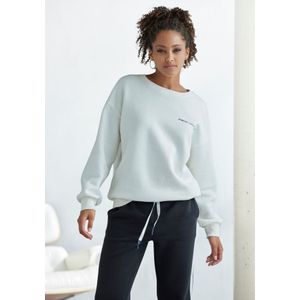 French Connection Sweatshirt - Offwhite - Katoen - Lange Mouwen - Ronde Hals