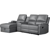Home affaire Ecksofa "Napori Multimediasofa, 3er Kinosessel XXL, L-Form,", Kinosofa mit Relaxfunktion, Getränkehalter, Staufach und Staukasten