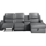 Home affaire Ecksofa "Napori Multimediasofa, 3er Kinosessel XXL, L-Form,", Kinosofa mit Relaxfunktion, Getränkehalter, Staufach und Staukasten