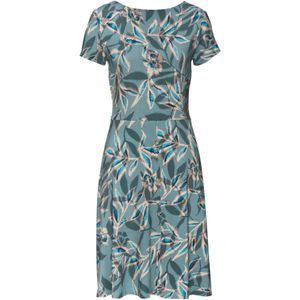 Vivance - Zomerjurk - Groen Gedessineerd - Alloverdruk - Decoratieve Banden