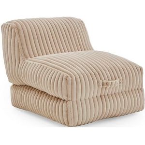 INOSIGN XXL-fauteuil Pia Loungestoel in Megacord, 2 maten, slaapfunctie en poef/voetenbank functie