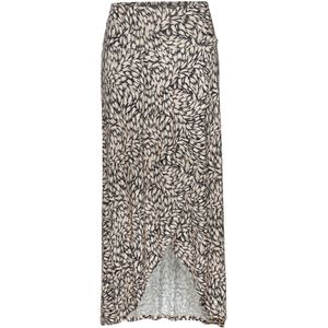 Buffalo - Jerseyrok - Zwart/Taupe - Wikkellook - Zonder Zakken