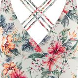 Lascana - Salsa - Badpak - Bloemenprint - V-hals - Gekruiste Bandjes