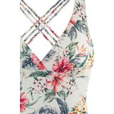 Lascana - Salsa - Badpak - Bloemenprint - V-hals - Gekruiste Bandjes