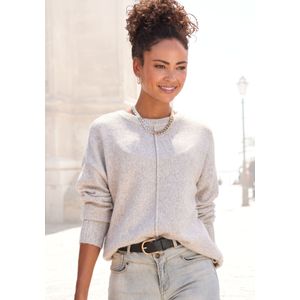 LASCANA - Trui - Grijs - Knitwear - Lange Mouw