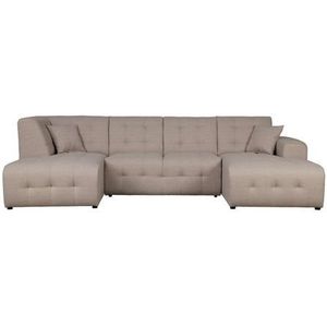 Home affaire Wohnlandschaft »Nosia U-Form«, incl. 2 Zierkissen, mit feiner Steppung