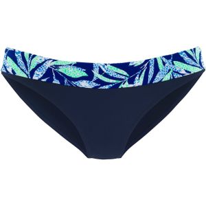 Look - Bikinibroekje - Blauw Gedessineerd - 80% Polyamide, 20% Elastaan