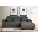 Home affaire Ecksofa "BORNHOLM L-Form mit Recamiere, Maße B/T/H: 234/162/85 cm", Recamiere links oder rechts bestellbar, Wellenfederung, inkl. 2 Kissen