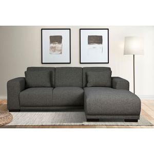Home affaire Ecksofa "BORNHOLM L-Form mit Recamiere, Maße B/T/H: 234/162/85 cm", Recamiere links oder rechts bestellbar, Wellenfederung, inkl. 2 Kissen