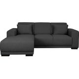 Home affaire Ecksofa BORNHOLM L-Form mit Recamiere, Maße B/T/H: 234/162/85 cm, Recamiere links oder rechts bestellbar, Wellenfederung, inkl. 2 Kissen