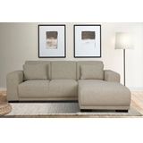 Home affaire Ecksofa "BORNHOLM L-Form mit Recamiere, Maße B/T/H: 234/162/85 cm", Recamiere links oder rechts bestellbar, Wellenfederung, inkl. 2 Kissen