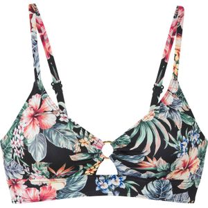 Bikinitop - Zwart Gedessineerd - Zonder Beugels - Verwijderbare Softcups