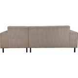 Home affaire Ecksofa ARROS L-Form mit Wellenunterfederung, Maße B/T/H: 235/163/81 cm, incl. Zierkissen, mit Recamiere rechts/links bestellbar, auch in Cord