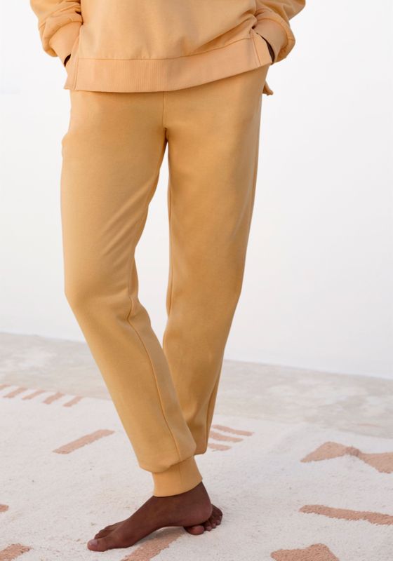 Buffalo Sweathose Loungehose mit seitlichen Taschen und kleinem Druck, Loungewear
