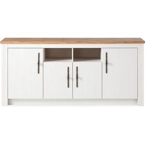 Kochstation Gootsteenkast KS-Westminster in romantische landelijke stijl, breedte 204 cm, exclusief by otto