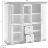 Home affaire Highboard "Cremona", Breite 148 cm