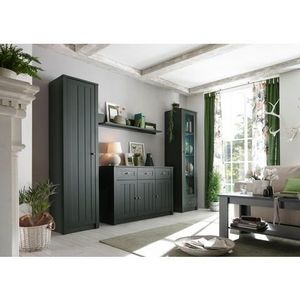 Wandmeubel - Groen - Houtmateriaal - 270 cm Breedte