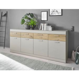 INOSIGN Sideboard »SCARA«, mit Applikation Zinneiche Dekor, Breite 200 cm, mit Softclose-Funktion