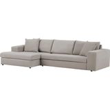 andas Ecksofa "SLEETLAND XXL in Samtvelours oder Vintage-Leder-Optik, L-Form,", besonders groß und bequem