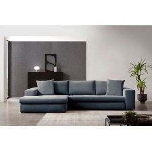 andas Ecksofa »SLEETLAND XXL in Samtvelours oder Vintage-Leder-Optik, L-Form,«, besonders groß und bequem