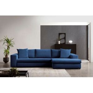 andas Ecksofa »SLEETLAND XXL in Samtvelours oder Vintage-Leder-Optik, L-Form,«, besonders groß und bequem