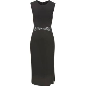 Little Black Dress - Zwart - Kant - Ronde Hals - Rechte Zoom