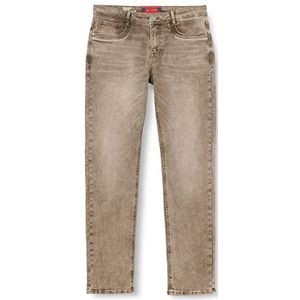 Street One MEN Jeansbroek voor heren, Beige Random Wash, 29W / 32L