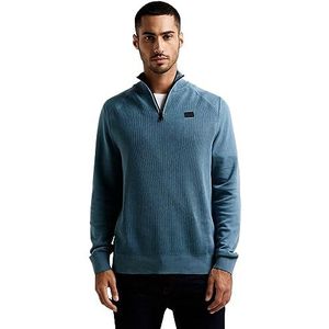 Street One MEN D302355 gebreide trui voor heren, Blauw Tuna