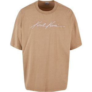 Karl Kani Shirt  donkerbeige / wit