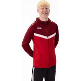 Jako - Iconic - Hoodie - Rood/Bordeaux - Met Kap
