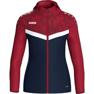 Jako - Iconic Hoodie - Marine/Chilirood - 100% Gerecycled Polyester