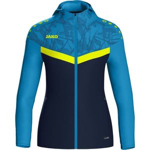 Jako - Iconic Hoodie - Marine/Chilirood - 100% Gerecycled Polyester