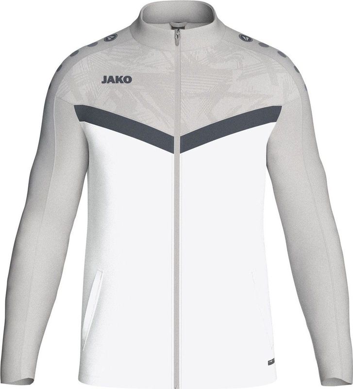 Jako Iconic Polyestervest Kinderen - Wit / Zachtgrijs |