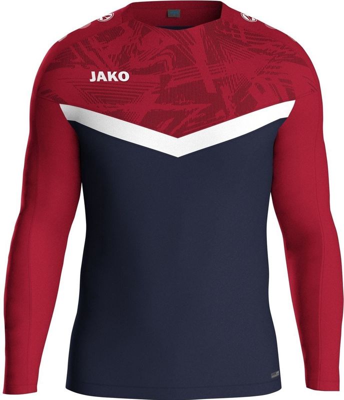 Jako Iconic Sweater Kinderen - Marine / Chilirood |