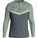 Jako Iconic Sweater Heren - Zachtgrijs / Mintgroen / Antra Light