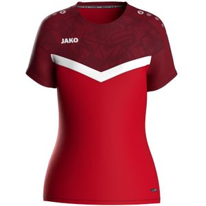 Jako Iconic T-Shirt Dames - Rood Bordeaux