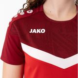 Jako Iconic T-Shirt Dames - Rood Bordeaux