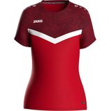 Jako Iconic T-Shirt Dames - Rood Bordeaux