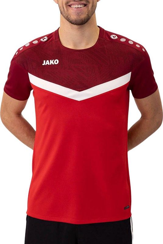 JAKO - Iconic - Trainingsshirt - Rood - 100% Gerecycled Polyester