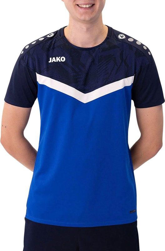 JAKO - Iconic - Trainingsshirt - Blauw - Polyester - Standaard Pasvorm