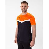 Jako Iconic T-Shirt Heren - Zwart Fluo Oranje