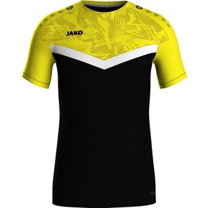 Jako Iconic T-Shirt Heren - Zwart Fluo Oranje