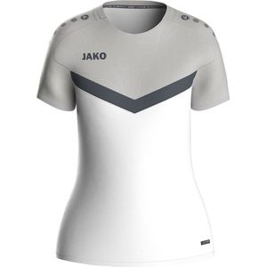 Jako Iconic T-Shirt Dames - Wit Zachtgrijs
